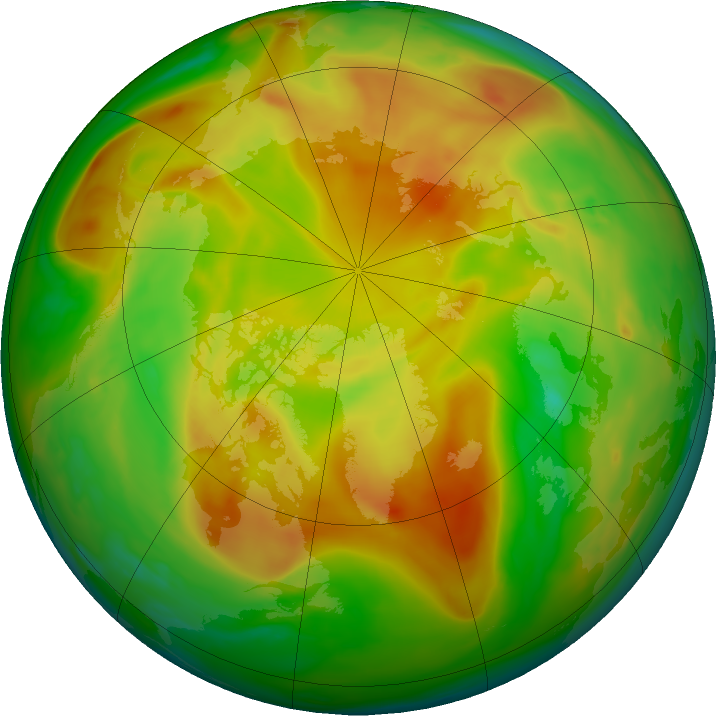 Arctic ozone map for 20 May 2018